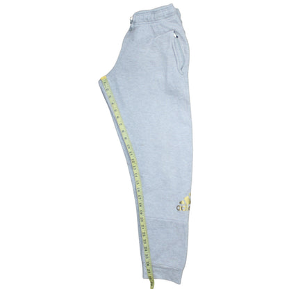 Adidas Women Light Grey Sweatpants Jogger M Drawstring Pockets