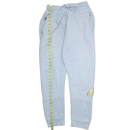 Adidas Women Light Grey Sweatpants Jogger M Drawstring Pockets