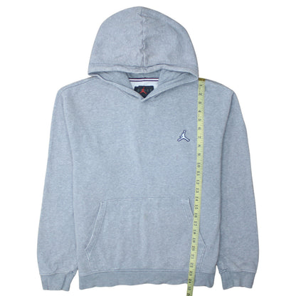 Jordan Mens Grey Pullover Hoodie M Regular Fit Fleece Sweatshirt