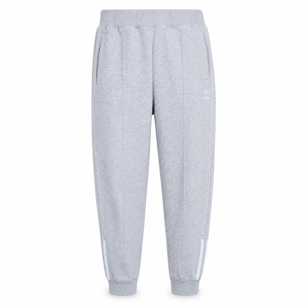 Front view of Adidas Men's Grey Jogger Sweatpants M Regular Fit Casual Sportswear