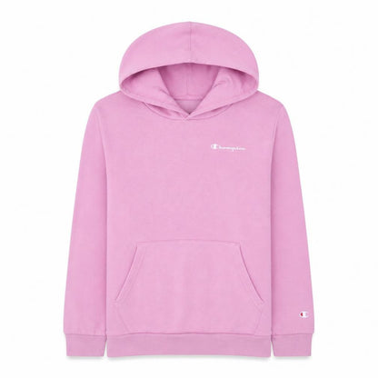 Champion Girls Pink Pullover Hoodie 13-14 Years Fleece Lined Logo Sweatshirt