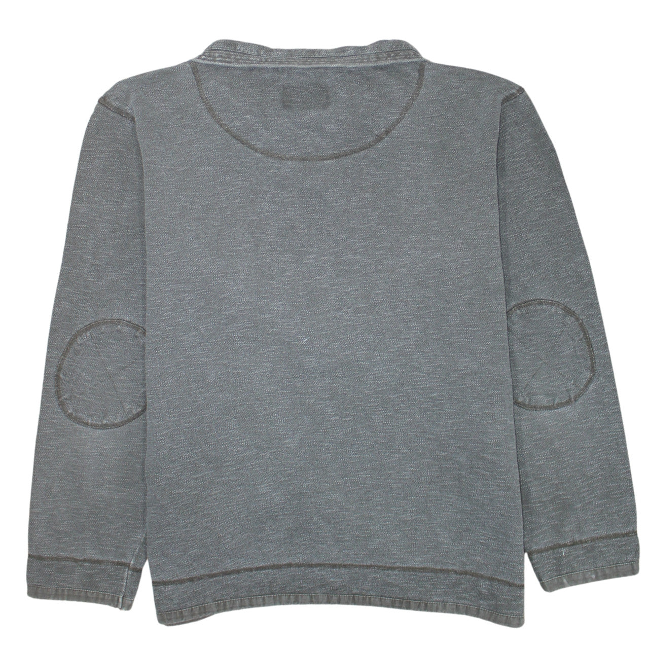Weird Fish Men’s Grey XL Henley 1/4 Zip Cotton Sweatshirt