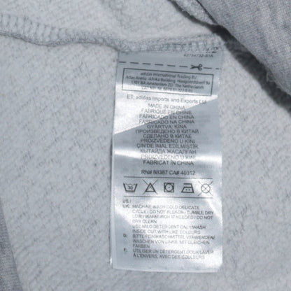 Adidas Men's Grey Crew Neck Pullover Sweatshirt Medium