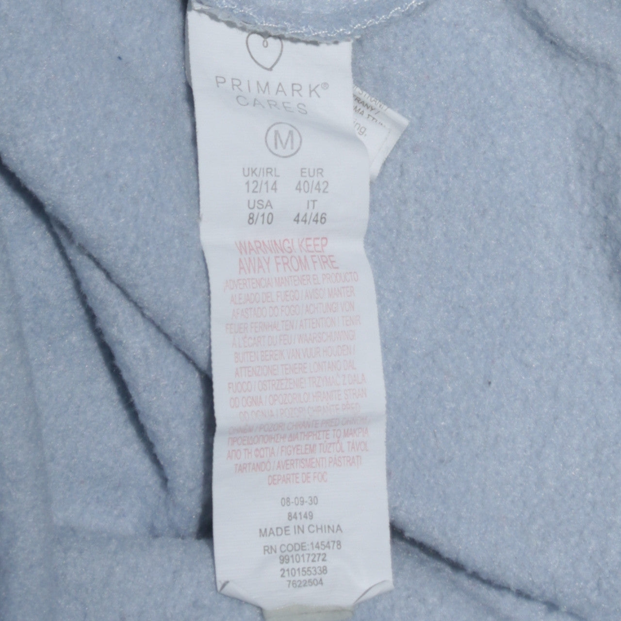 Disney Primark Women Blue Stitch Christmas Sweatshirt M 12/14