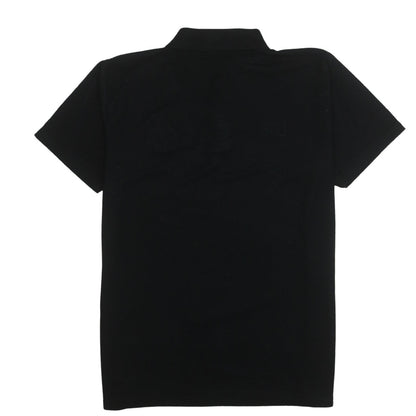 Liverpool FC Men's Black Polo Shirt L Embroidered Crest Cotton