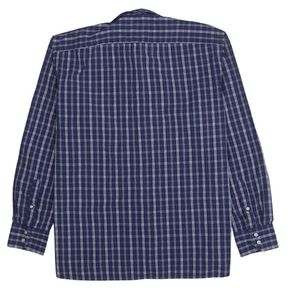 Tommy Hilfiger Men’s Blue Checked 2XL Long Sleeve Button-Up Shirt