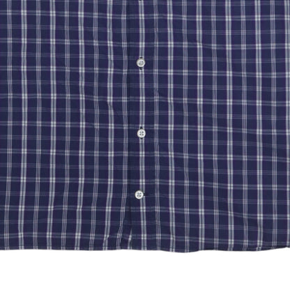 Tommy Hilfiger Men’s Blue Checked 2XL Long Sleeve Button-Up Shirt