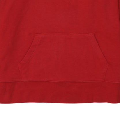 Levi's Red Hoodie Medium Cotton Logo Pullover for Women
