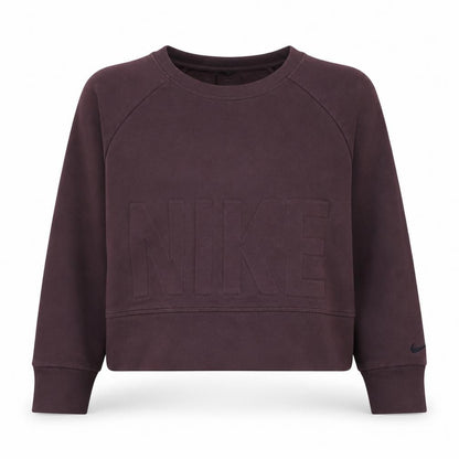 Nike Women’s Burgundy Dri-Fit Pullover Sweatshirt Size S Crew Neck