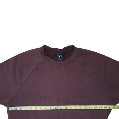 Nike Women’s Burgundy Dri-Fit Pullover Sweatshirt Size S Crew Neck