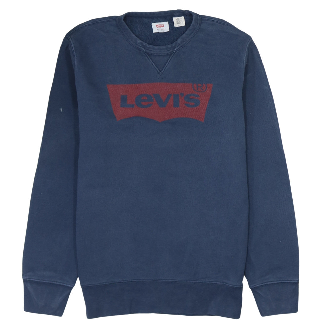Levi's Men's Blue Logo Crew Neck Sweatshirt Size S