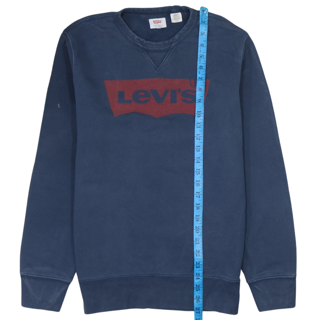 Levi's Men's Blue Logo Crew Neck Sweatshirt Size S