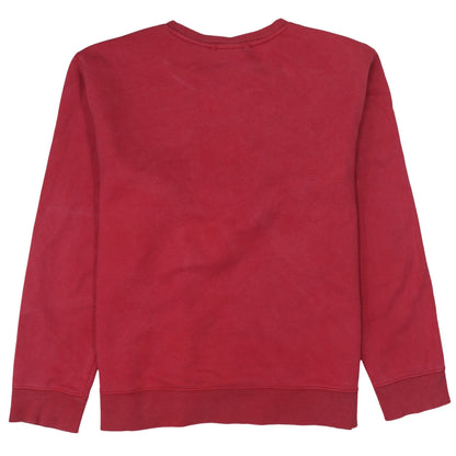Timberland Men's Red XL Pullover Crew Neck Logo Sweatshirt