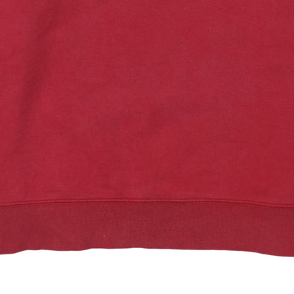 Timberland Men's Red XL Pullover Crew Neck Logo Sweatshirt