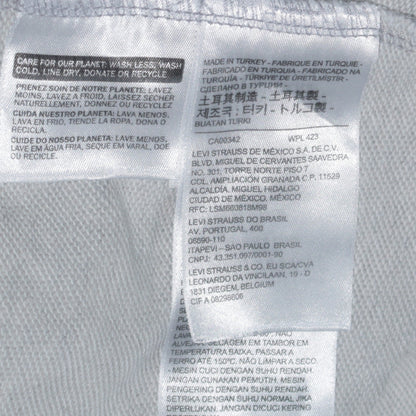 Levi's Men's Grey XL Pullover Hoodie with Logo Print