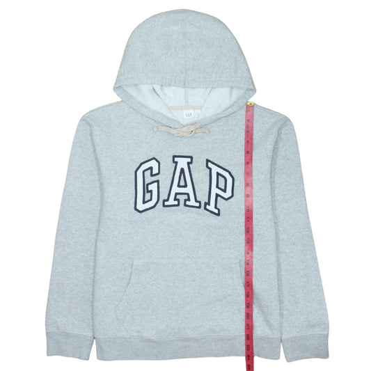 GAP Women's Grey Small Pullover Hoodie Sweatshirt with Logo