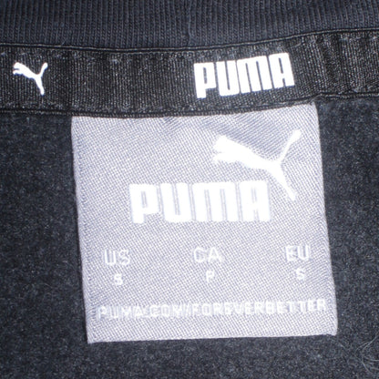 Puma Men’s Black Yellow White Colour Block Pullover Hoodie Small