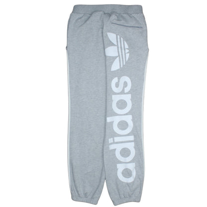 Adidas Men's Grey Regular Fit Logo Sweatpants Size S