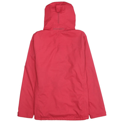 Jack Wolfskin Women's Red Waterproof Hooded Rain Jacket Size 14/16