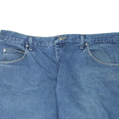 Wrangler Men's Blue Relaxed Fit Straight Leg Denim Jeans 40x30