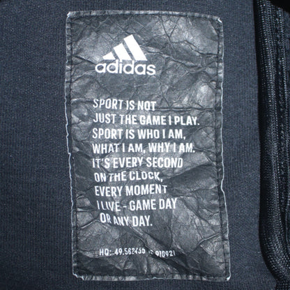 Adidas Men's Black Full Zip Hoodie Size S Gym Training Sweater