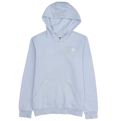 Adidas Girls Blue Pullover Hoodie Size 13-14 Years Logo Sweatshirt