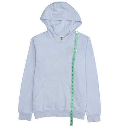 Adidas Girls Blue Pullover Hoodie Size 13-14 Years Logo Sweatshirt