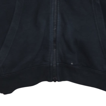 Nike Men's Black Full Zip Hoodie Small Cotton Fleece