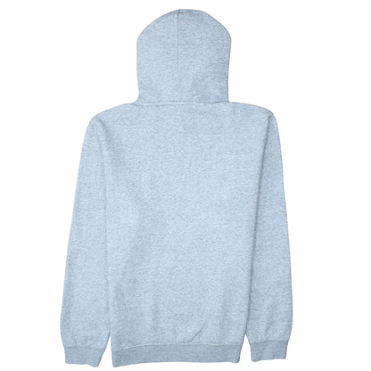Champion Men Grey Pullover Hoodie L Regular Fleece Sports Logo