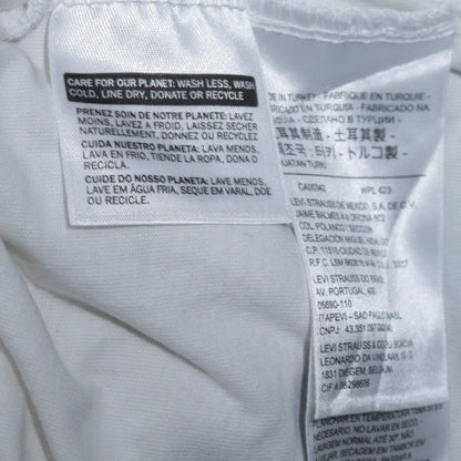 Levi’s Men’s White Logo Short Sleeve Crew Neck Cotton T-Shirt M