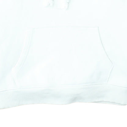 Tommy Jeans Women White Cotton Hooded Pullover Sweatshirt M