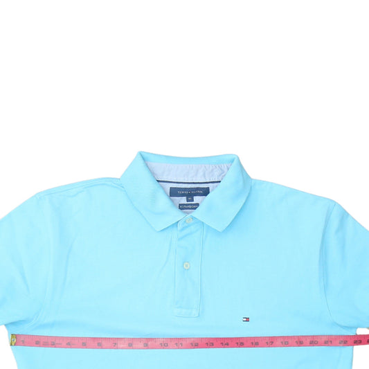 Tommy Hilfiger Men’s Blue Cotton Polo Shirt XL Classic Fit
