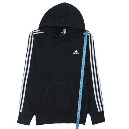 Adidas Men's Black Pullover Hoodie Small Fleece Lined Sport Style