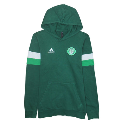 Adidas Men's Green Celtic FC Pullover Hoodie Size S