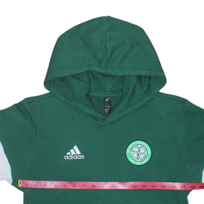 Adidas Men's Green Celtic FC Pullover Hoodie Size S