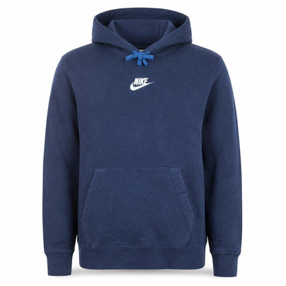 Nike Men’s Blue Pullover Hoodie M Logo Sportswear Fleece