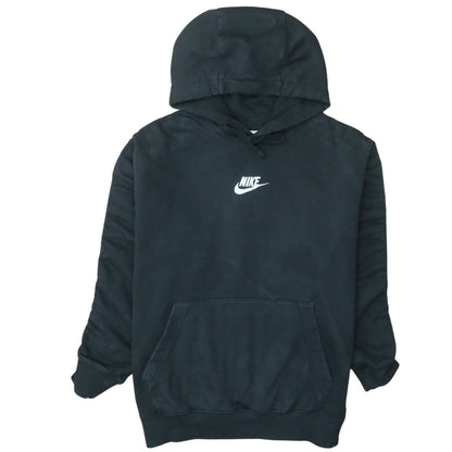 Nike Men's Black Pullover Hoodie Large Logo Fleece Sweatshirt
