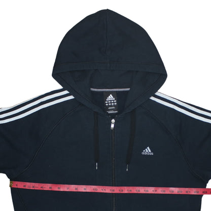 Adidas Men's Black Full Zip Hoodie Size L Sports Fleece