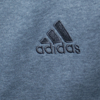 Adidas Men's Grey XL Pullover Hoodie Cotton Blend Athletic Style