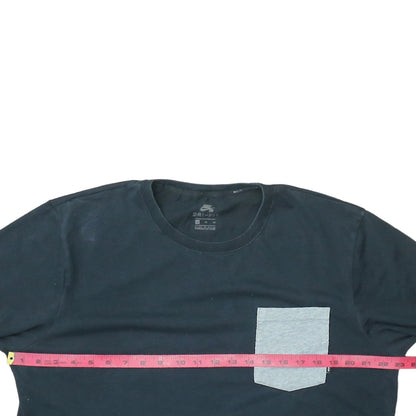 Nike Men’s Black Dri-FIT XL Short Sleeve Colourblock Pocket T-Shirt