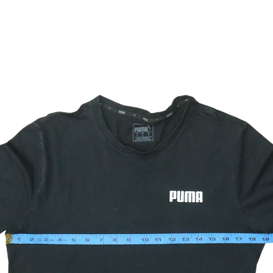 Puma Men's Black Small Crew Neck Sports T-Shirt