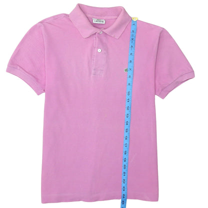 Lacoste Men's Pink Cotton Polo Shirt Size S Classic Fit