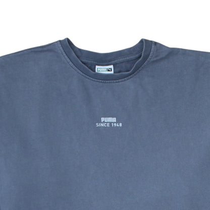 Puma Men's Blue Crew Neck Sweatshirt Size S Pullover Logo