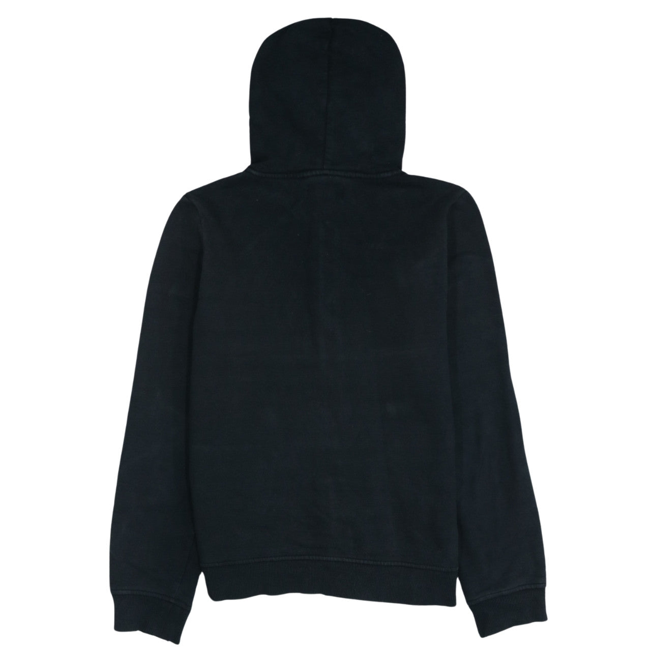 Champion Boys Black Full Zip Hoodie Size L Cotton Blend Drawstring