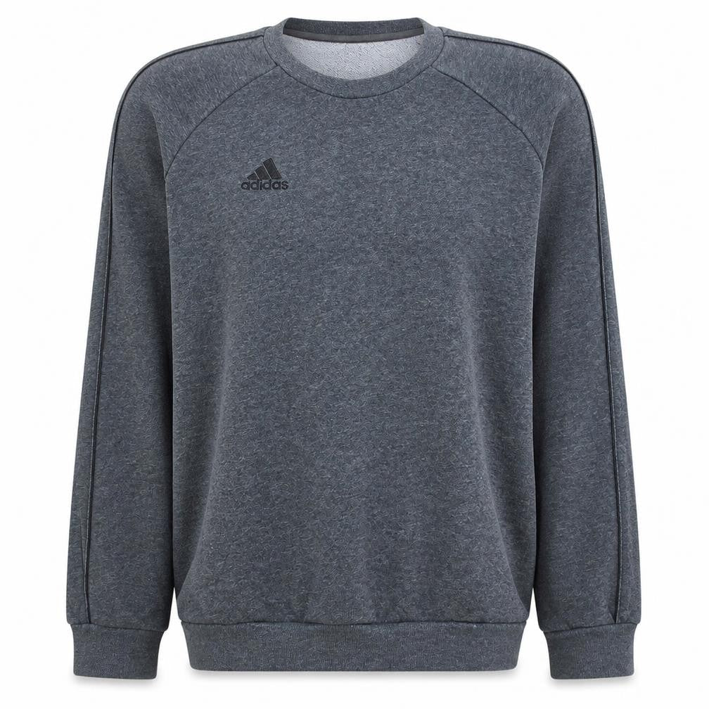Adidas Men’s Grey Crew Neck Fleece Sweatshirt L Regular Fit