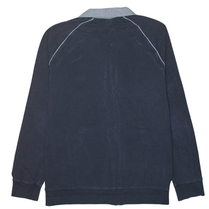 Hugo Boss Men's Blue Full Zip Collared Sweatshirt Size L