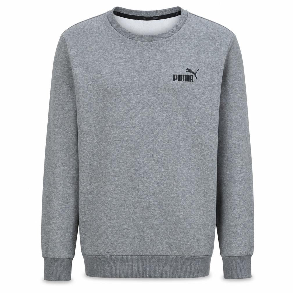 Puma Men’s Grey Crew Neck Pullover Sweatshirt Size M