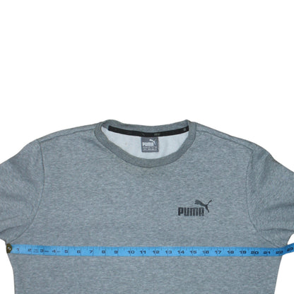 Puma Men’s Grey Crew Neck Pullover Sweatshirt Size M