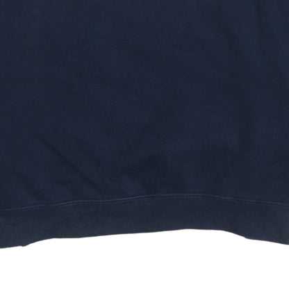 Nike Men's Blue Just Do It Crew Neck Pullover Sweatshirt Size S
