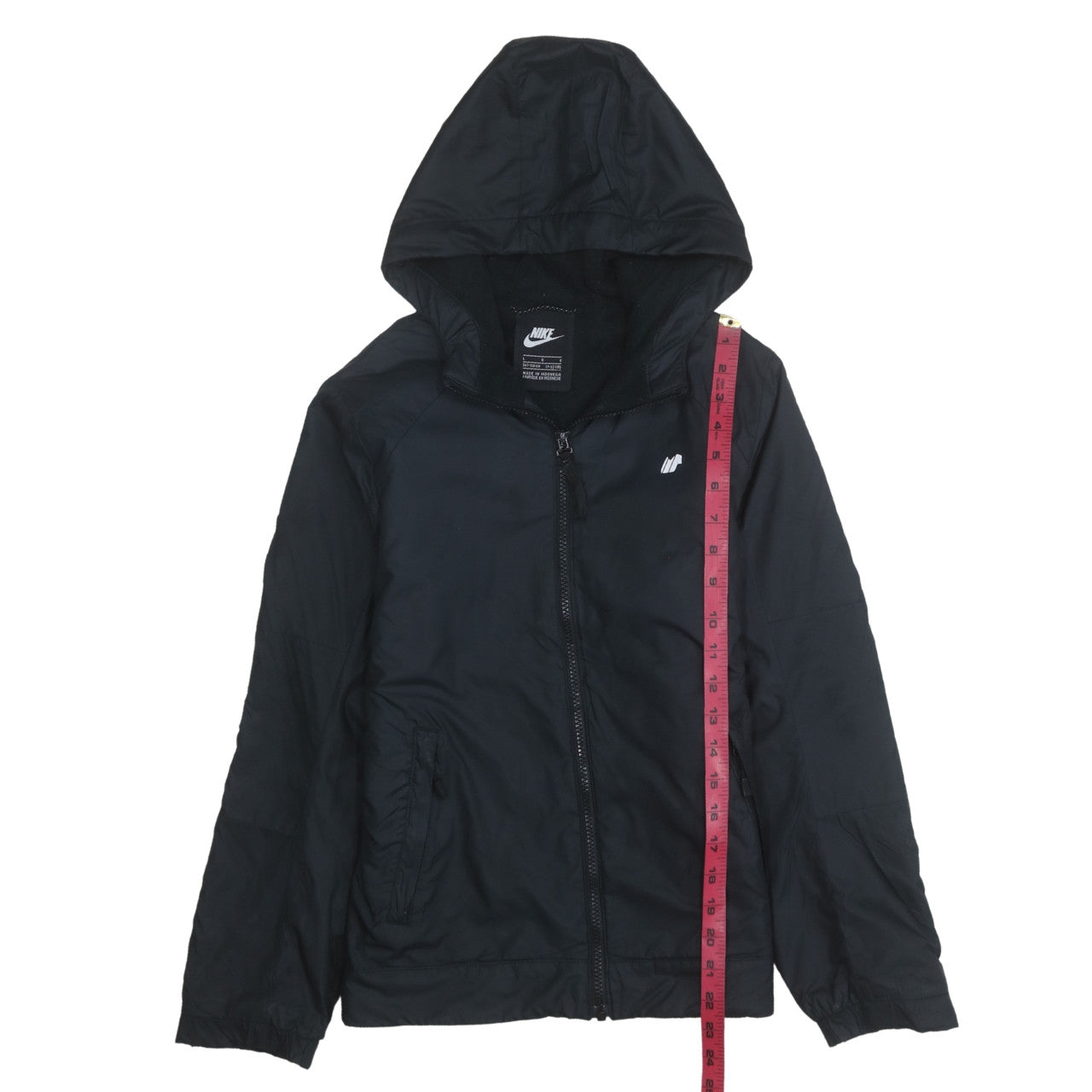 Nike Boys Black 12-13 Years Hooded Windbreaker Jacket